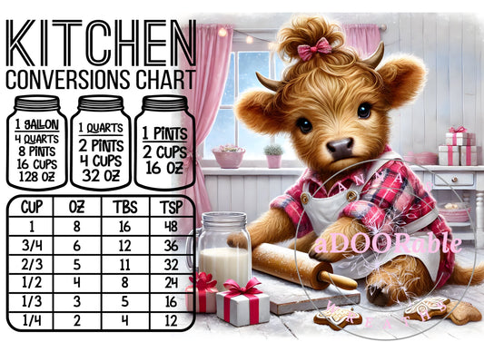 Tempered Glass Cutting Board Highland Cow Conversion Pink Flannel