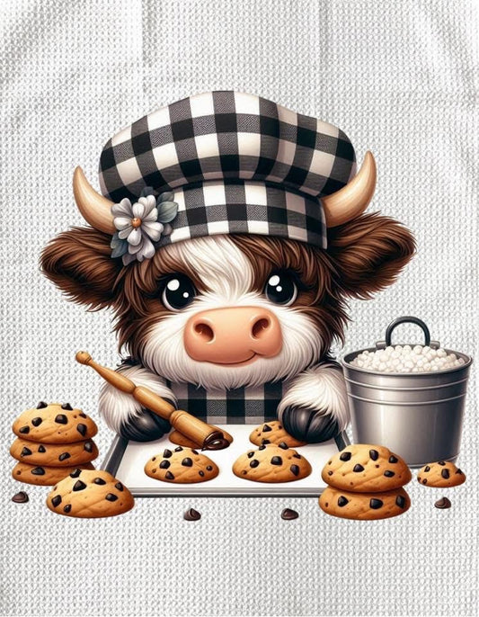 TOWELS - HIGHLAND COW BAKING COOKIE SHEET