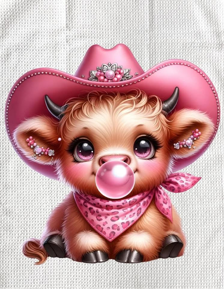 Towels - HIGHLAND COW COWBOY HATS