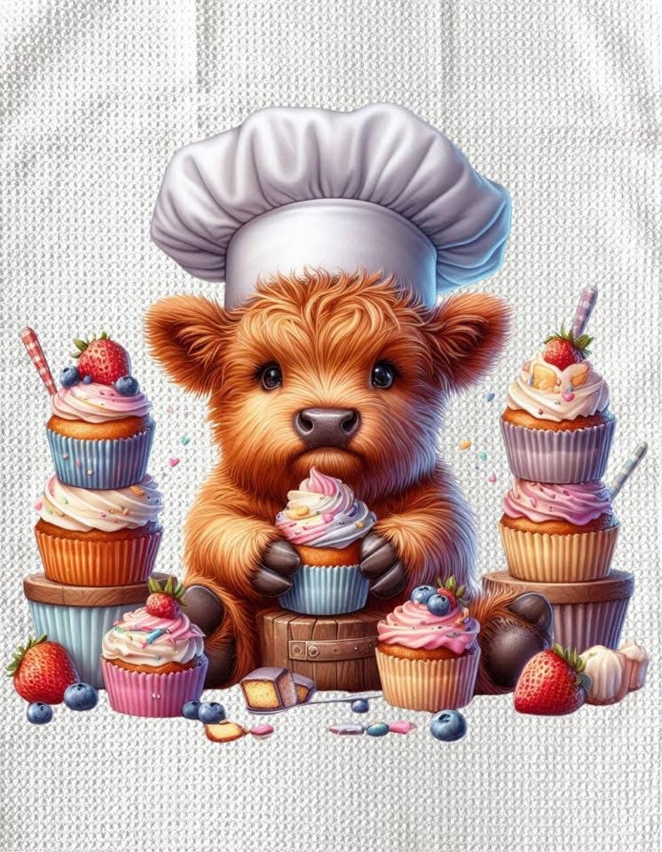 Towels - HIGHLAND COW BAKING