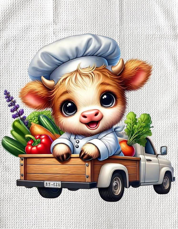 Towels - HIGHLAND COW CHEF