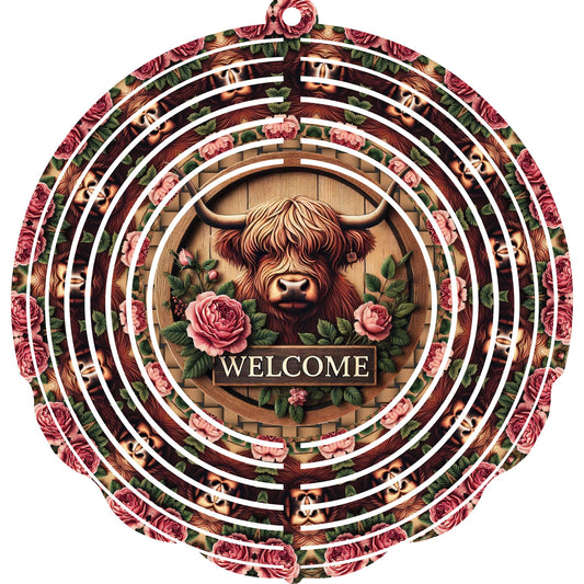 WIND SPINNERS - HIGHLAND COW