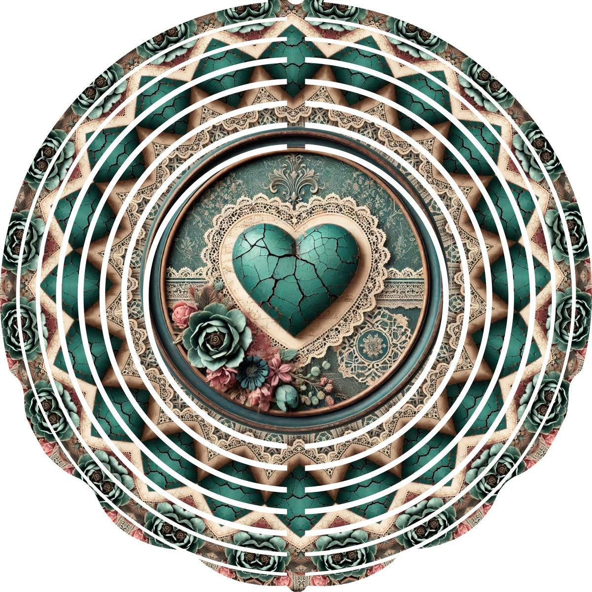 WIND SPINNER - HEART CRACKED
