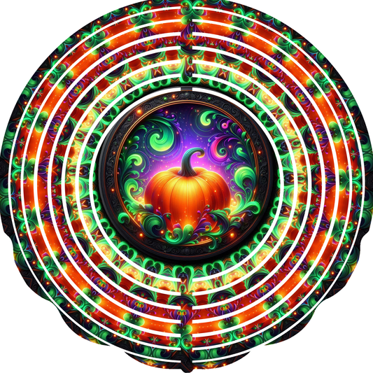 WIND SPINNER - HALLOWEEN BRIGHT PUMPKIN