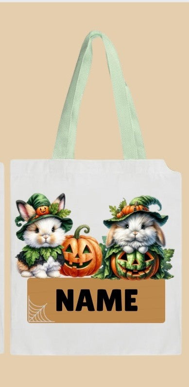TRICK OR TREAT BAGS - BUNNY GREEN