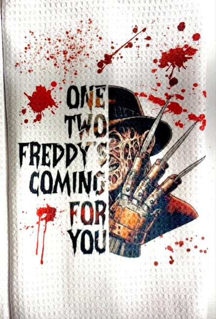 TOWELS - HALLOWEEN FREDDY COMING FOR YOU