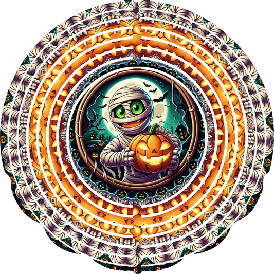 WIND SPINNER - HALLOWEEN MUMMY PUMPKIN
