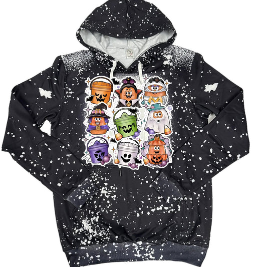 Faux Bleached/Pattern - HALLOWEEN BUCKETS