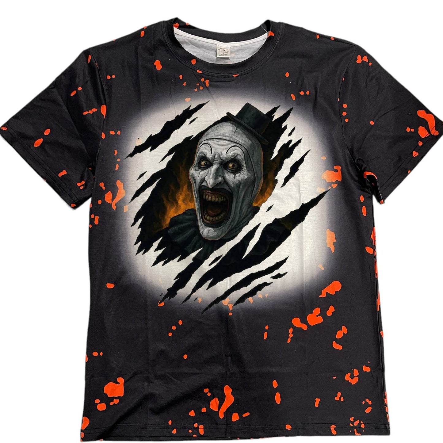 T-Shirts Faux Bleached Patterns - Halloween