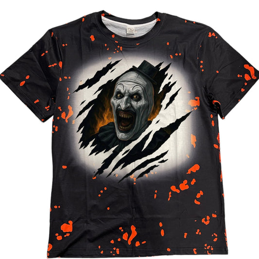 T-Shirts Faux Bleached Patterns - HALLOWEEN TERRIFIER