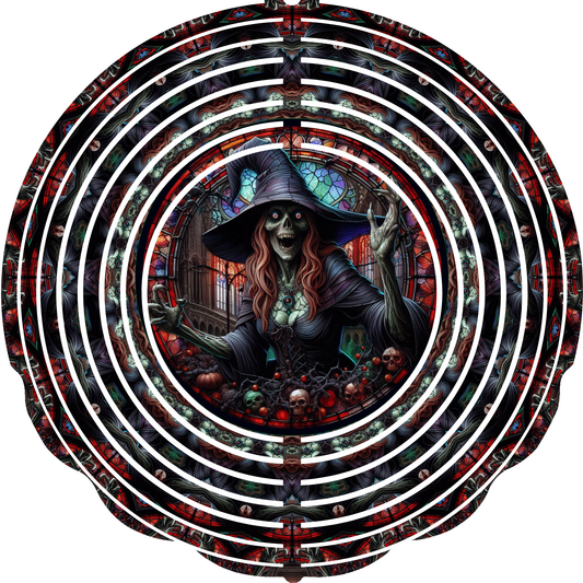WIND SPINNER - HALLOWEEN WITCH ZOMBIE
