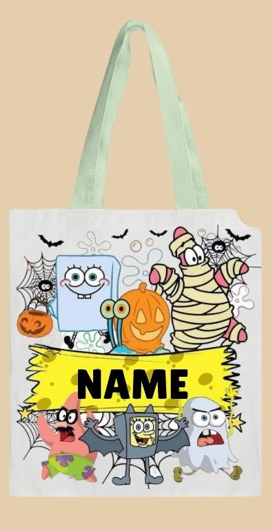 TRICK OR TREAT BAGS - CARTOON CHARACTER SPONGE & FRIENDS
