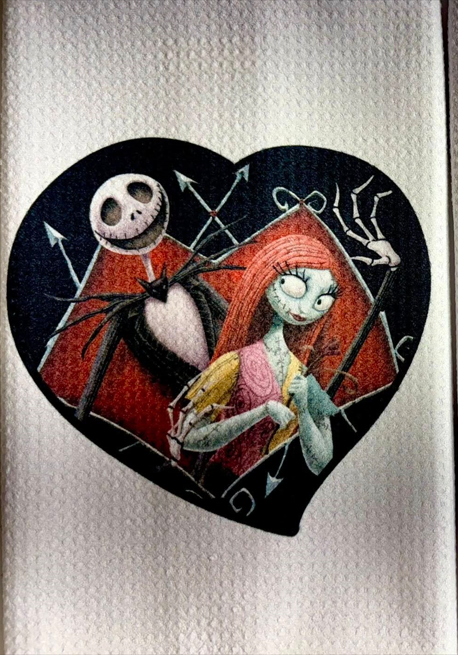 TOWELS - HALLOWEEN JACK SKELLINGTON & SALLY