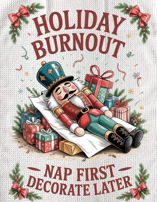 TOWELS - CHRISTMAS NUTCRACKER BURNOUT
