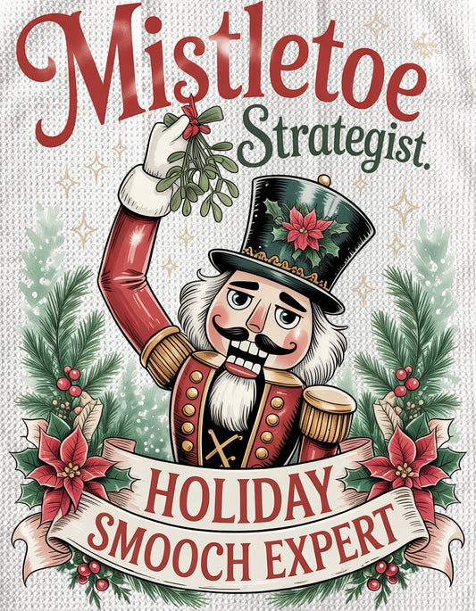 TOWELS - CHRISTMAS NUTCRACKER MISTLETOE