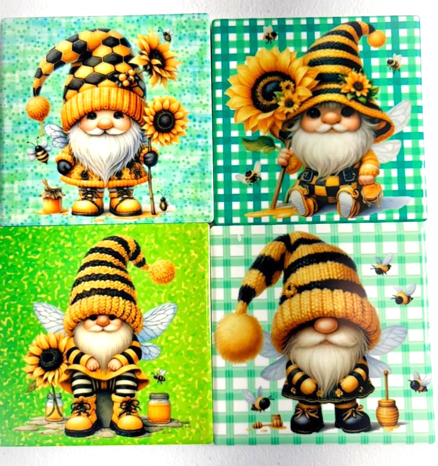 Coasters 4/pk - Gnomes