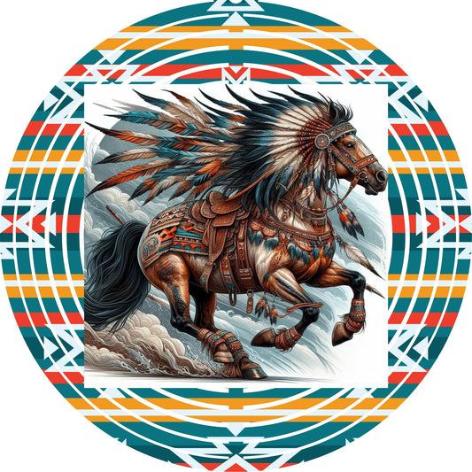 WIND SPINNER - HORSE NATIVE HEADDRESS
