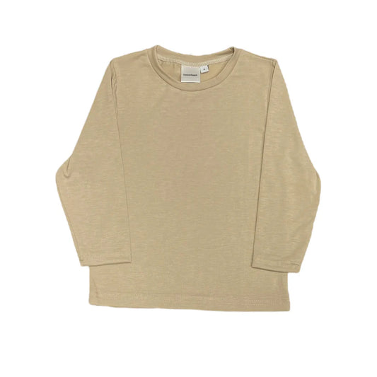 Z. LONG SLEEVE - BLANK CUSTOM OATMEAL