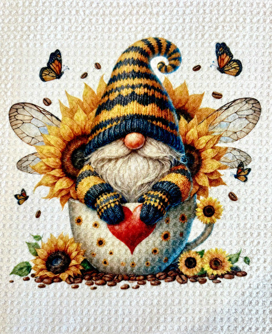 TOWELS - GNOME BEES/HONEY IN A TEACUP