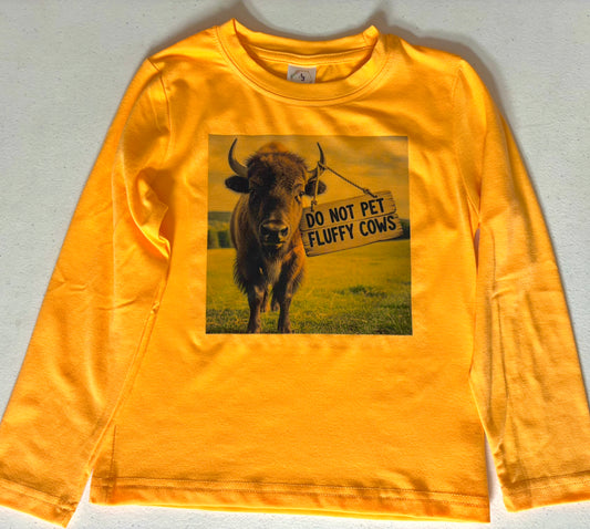 LONG SLEEVE - BUFFALO FLUFFY COWS