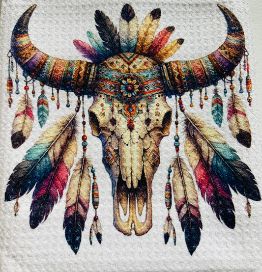 TOWELS - SOUTHWEST SKULLS RAINBOW