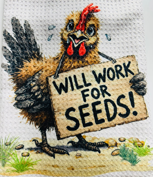 TOWELS - CHICKEN/ROOSTER SEEDS