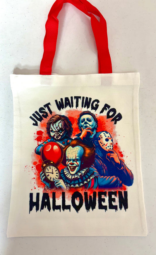 CANVAS BAG - HALLOWEEN JUST WAITING