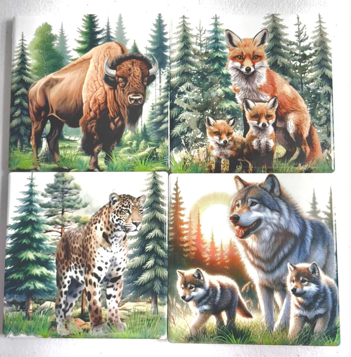 Coasters 4/pk - ANIMALS MISC.