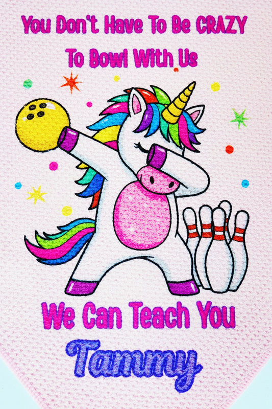 SPORTS TOWEL - BOWLING UNICORN