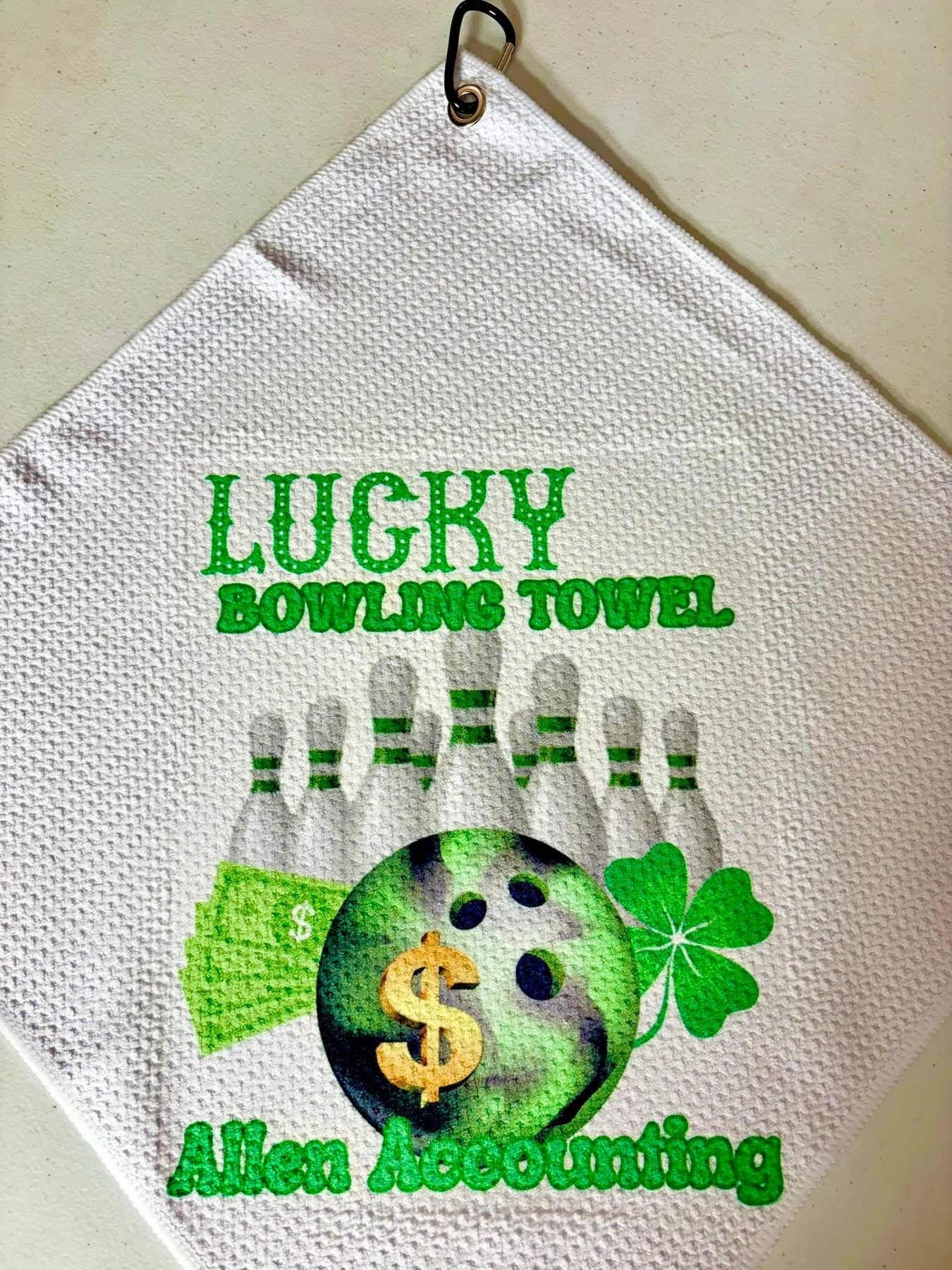 SPORTS TOWEL - BOWLING LUCKY