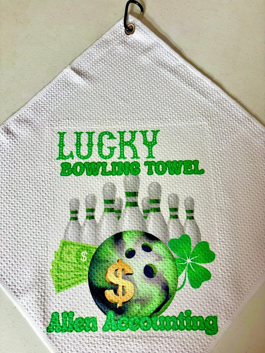SPORTS TOWEL - BOWLING LUCKY