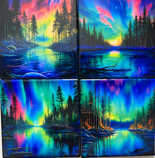 Coasters 4/pk - MISC. DESIGNS