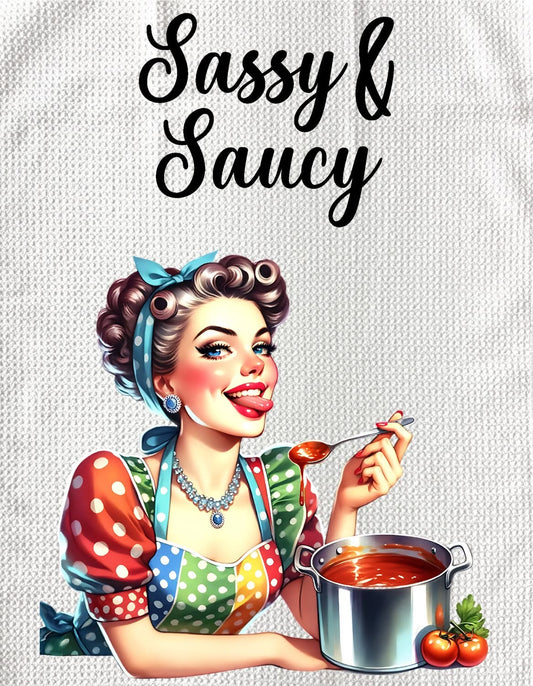 TOWELS - LADIES VINTAGE HOUSEWIFE SASSY