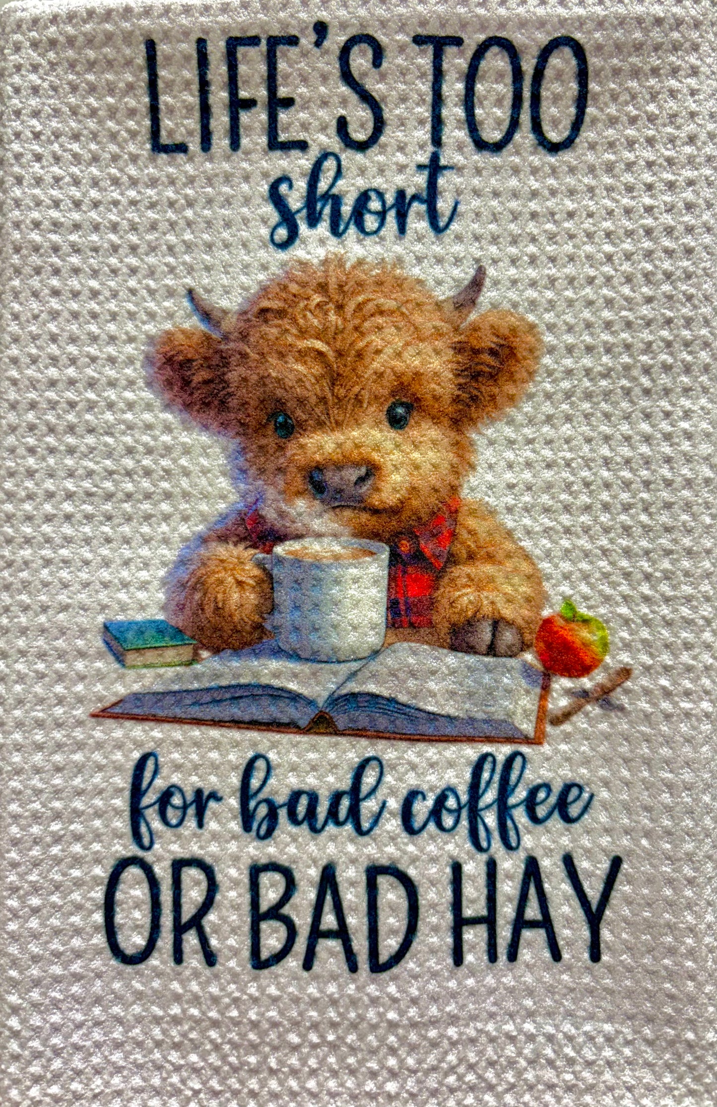 Towels - HIGHLAND COW FUNNY COOKING