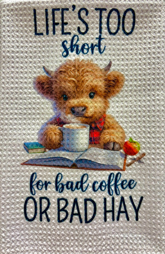 Towels - HIGHLAND COW FUNNY COOKING