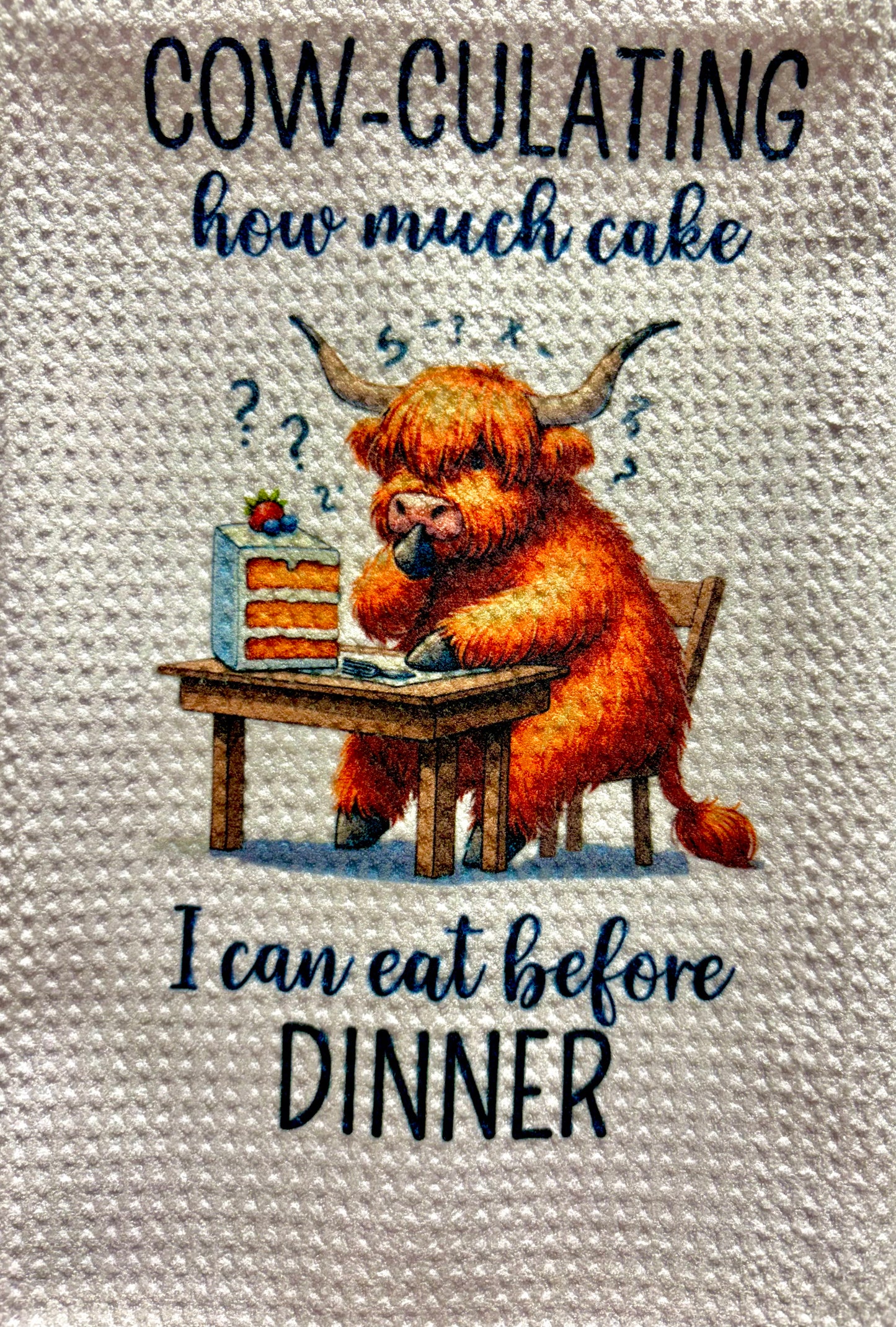 Towels - HIGHLAND COW FUNNY COOKING