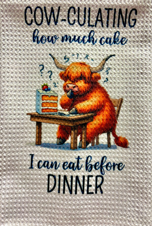 TOWELS - HIGHLAND COW COOKING COW-CULATING