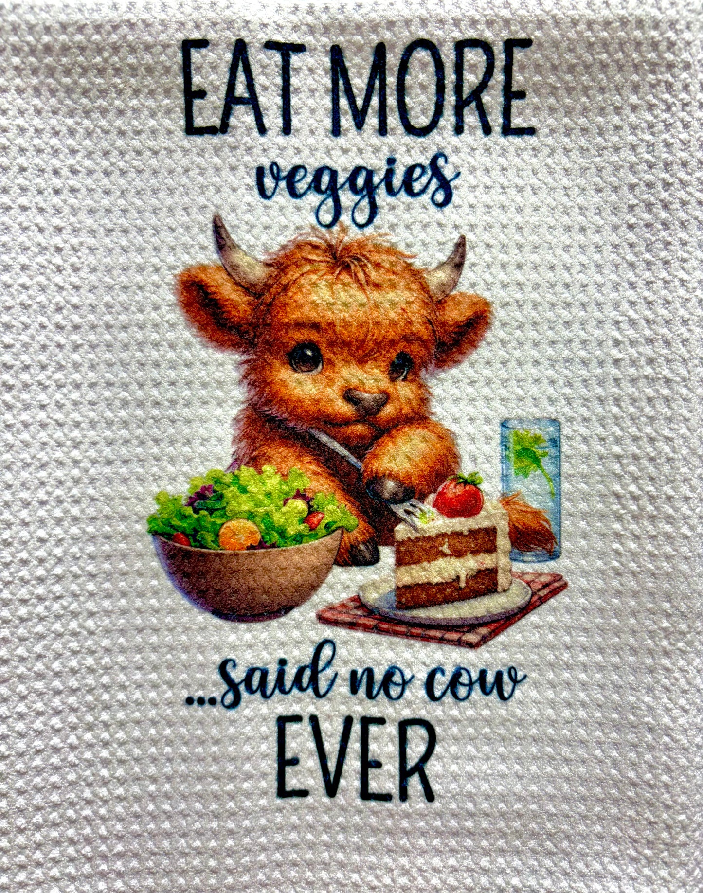 Towels - HIGHLAND COW FUNNY COOKING