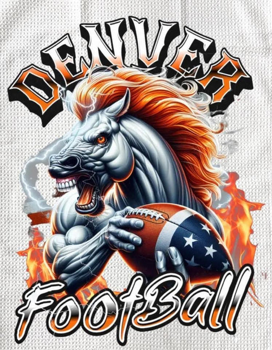 TOWELS - FOOTBALL DENVER BRONCOS FLAME