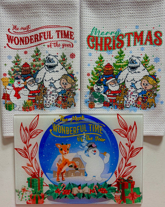 KITCHEN SET - CHRISTMAS WONDERFUL TIME (3 PEICE)