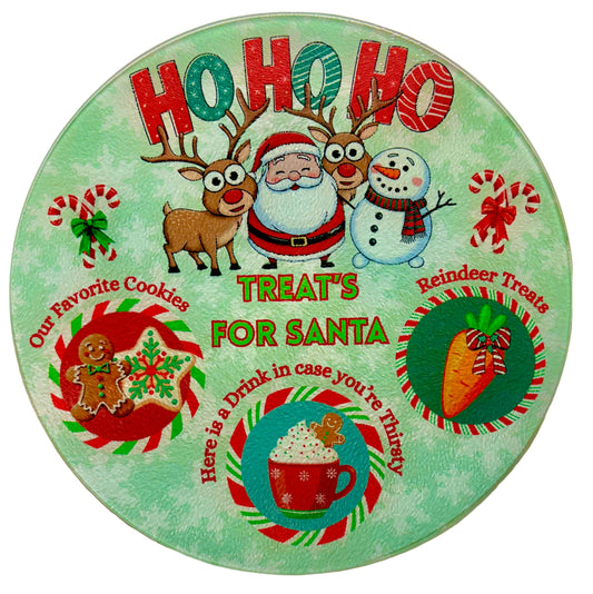 SANTA PLATE - TREATS FOR SANTA HO HO HO
