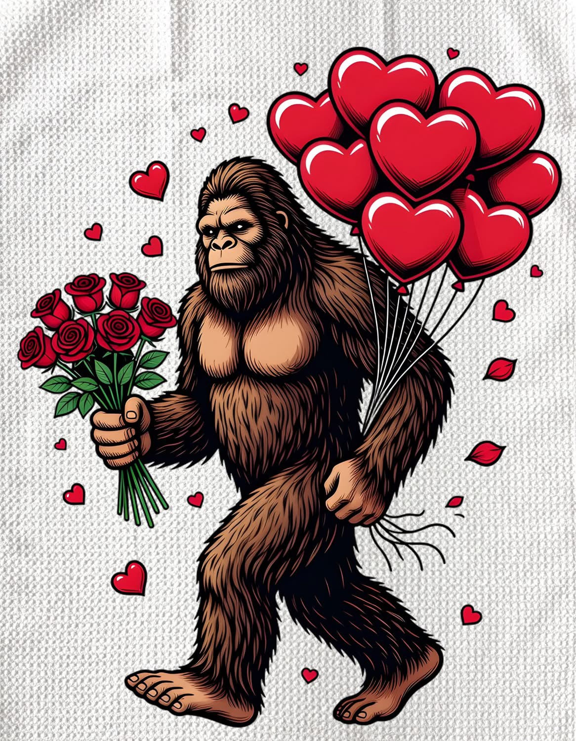 TOWELS - VALENTINE'S BIGFOOT