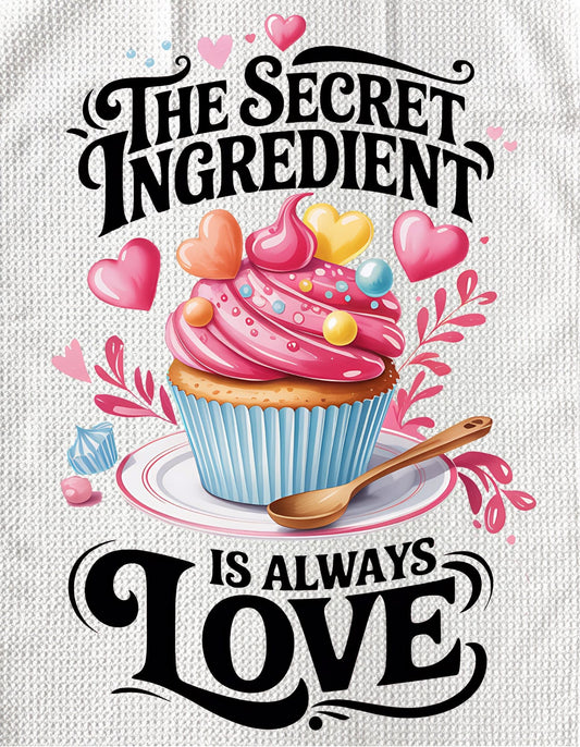 TOWELS - VALENTINE'S SAYINGS SECRET INGREDIENT LOVE