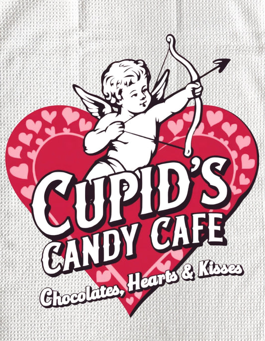 TOWELS - VALENTINE'S CUPID'S CANDY CAFE
