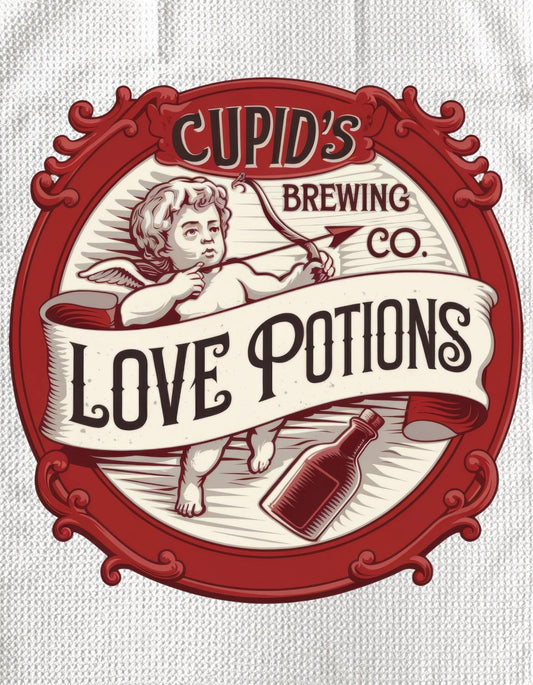TOWELS - VALENTINE'S CUPID'S LOVE POTIONS