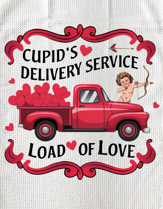 TOWELS - VALENTINE'S CUPID'S DELIVERY SERVICE