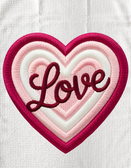 TOWELS - VALENTINE'S FABRIC LOVE RED