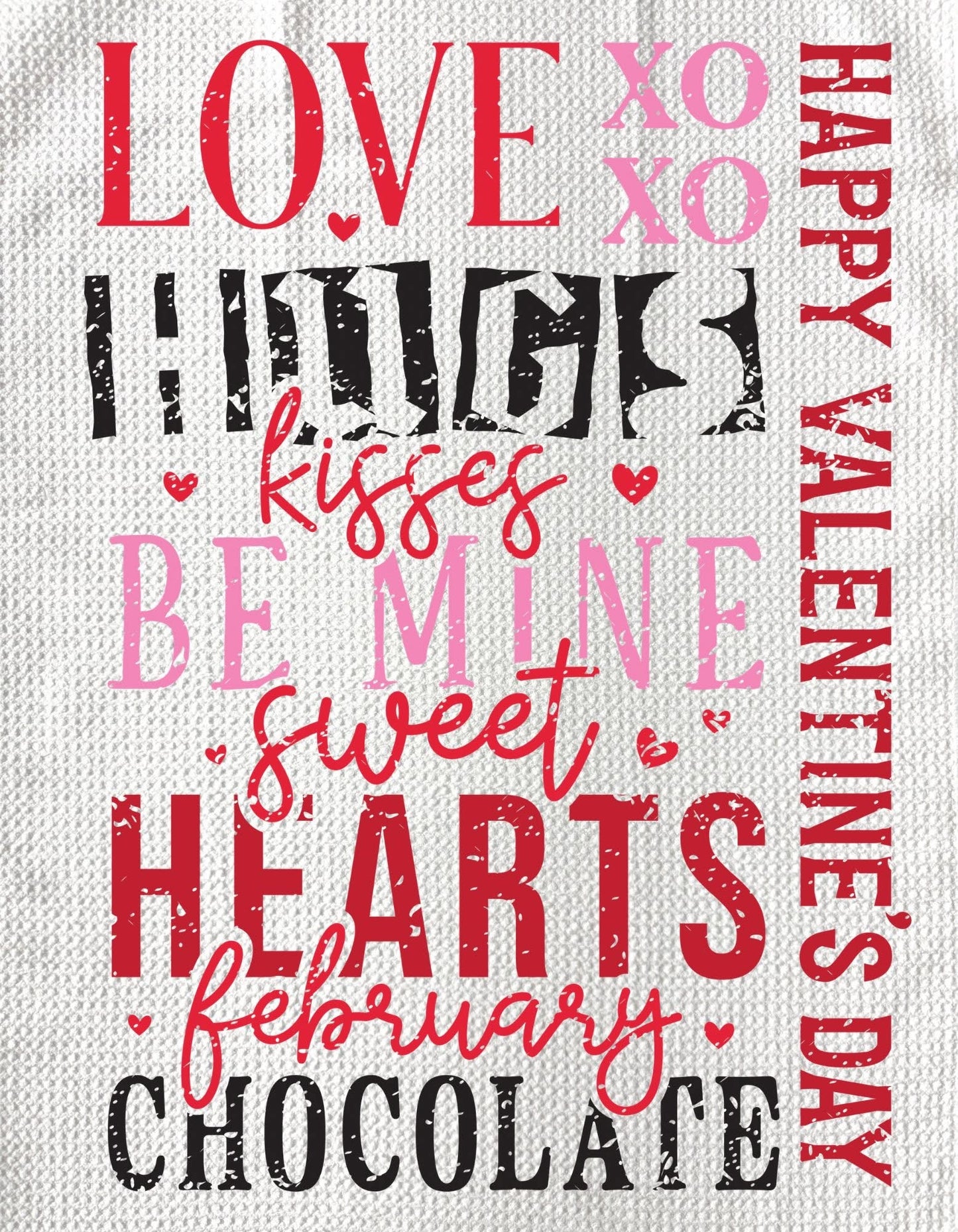 TOWELS - VALENTINE'S WORD CLOUD