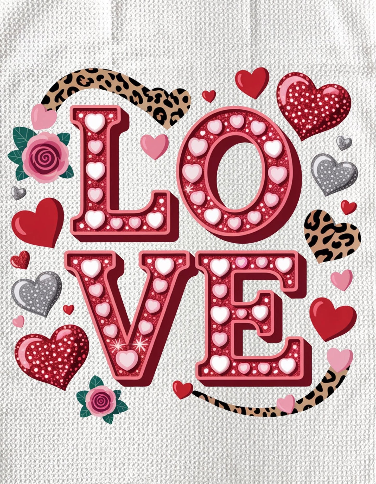TOWELS - VALENTINE'S LOVE DECORATIVE