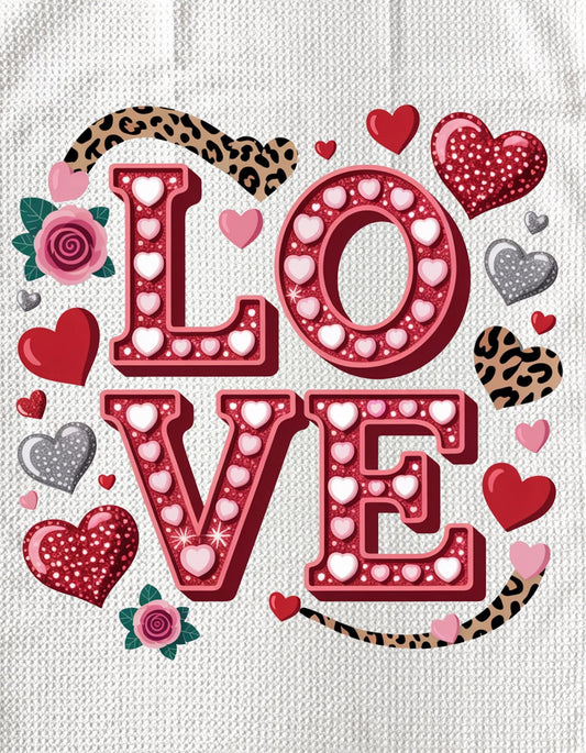 TOWELS - VALENTINE'S LOVE DECORATIVE